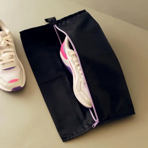 Vista 8 de Ecoright - Bolsas de zapatos para viajes, 100% recicladas resistentes al agua, bolsas de zapatos para almacenamiento, artículos esenciales de viaje