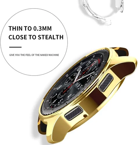 Vista 6 de [Paquete de 6] Funda protectora compatible con Samsung Galaxy Watch de 1.812 pulgadas y Gear S3 Frontier