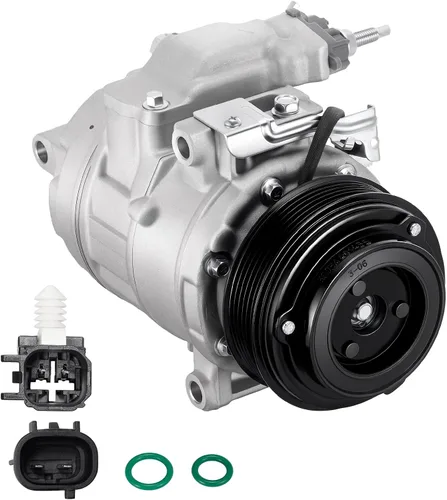 Vista 12 de BDFHYK Compresor de aire acondicionado con embrague compatible con Ford F-250 F-350 Super Duty 6.2L 2017-2019, F-450 F-550 Super Duty 6.8L