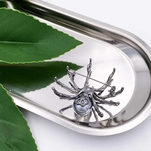 Vista 3 de LAXPICOL Broche de araña de moda para Halloween para mujeres y hombres