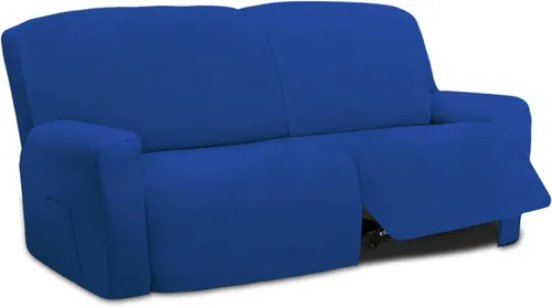 Vista 81 de Easy-Going - Funda elástica de microfibra para sofá reclinable seccional, suave vellón ajustable a tu sofá de 2 cuerpos, lavable, protector