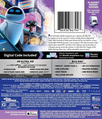 Vista 2 de WALL-E 4K UHD