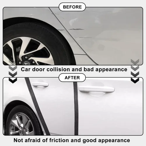 Vista 5 de Storystore Protector Universal de Borde de Puerta de Automóvil, 2 Pulgadas x 33 Pies Protector de Umbral de Puerta, Tira Anticolisión Automotriz