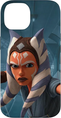Vista 4 de Carcasa azul Ahsoka Tano para iPhone 13 Pro Max Star Wars The Clone Wars