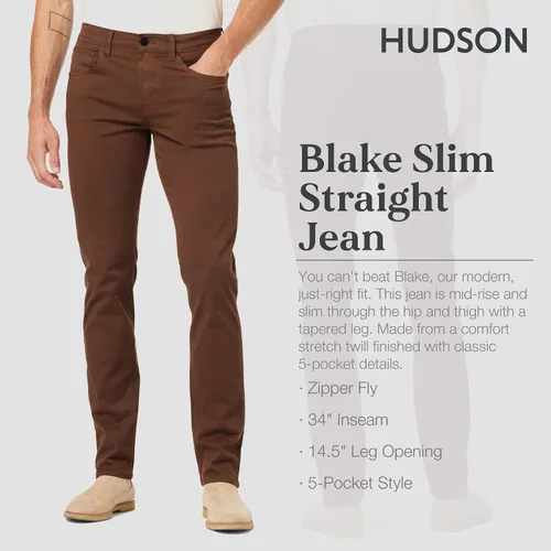 Vista 2 de HUDSON Blake Slim - Jeans de pierna recta para hombre
