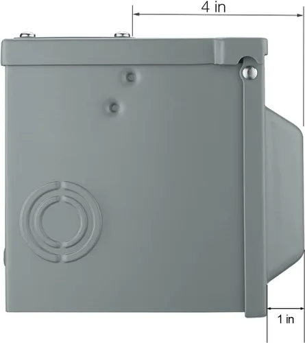 Vista 5 de Miady Caja de toma de corriente de 50 amperios 6-50R de 250 voltios, cerrada con cerradura y resistente a la intemperie, panel de receptáculo