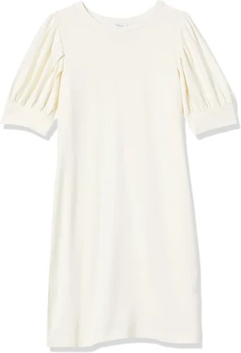 Vista 6 de Daily Ritual Vestido de manga corta abombada de toalla supersuave para mujer