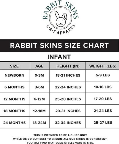 Vista 4 de 4411 Rabbit Skins Baby Rib Creeper de manga larga