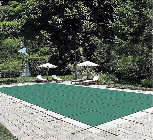 Vista 18 de VEVOR Cubierta rectangular para piscina de 12 x 20 pies, toldo de invierno de PVC color carbón, impermeable y repelente de suciedad