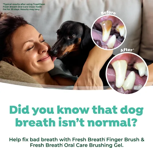 Vista 6 de TropiClean Cepillos de dientes Fresh Breath Finger para perros y cachorros Alternativa de cepillo de dientes suave suave para una fácil limpieza