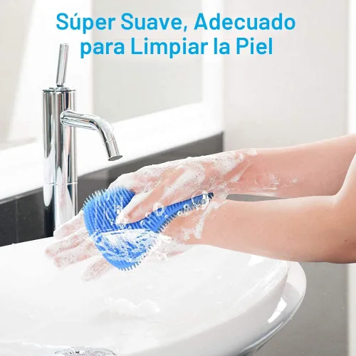 Vista 6 de 3 esponjas de silicona OstWony para platos, esponjas de silicona de grado alimenticio súper alimentarias, utensilios de cocina multiusos