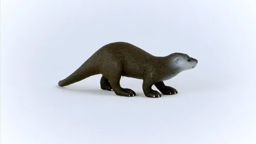 Vista 5 de Schleich Wild Life - Juguetes de animales salvajes marinos y oceánicos para niños y niños pequeños, juguete de nutria, edades 3+