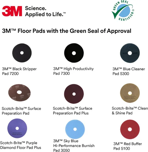 Vista 6 de Scotch-Brite CS18 Scotch-BriteClean & Shine Pad, 18 pulgadas, 5/estuche