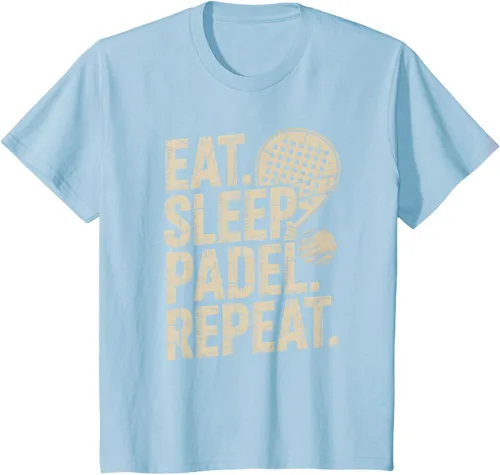 Vista 9 de Camiseta Eat Sleep Padel Repeat Padel Jugador de Tenis