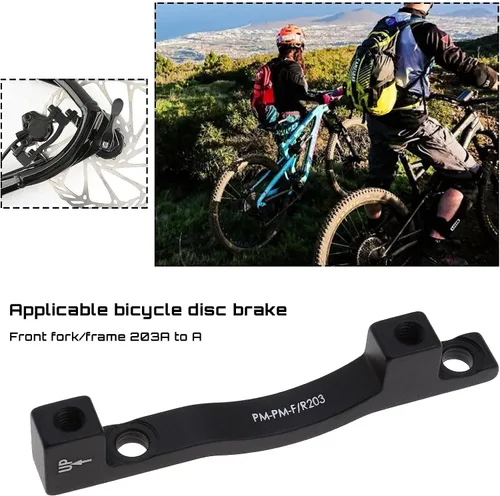 Vista 3 de Adaptador de soporte de montaje de freno de disco de bicicleta Freno de disco de bicicleta para 203 Rotor