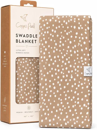 Vista 70 de Cooper Pearl - Manta envolvente grande para bebé, tejido de punto de calidad premium