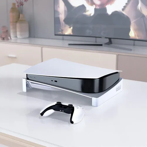 Vista 7 de iFCOW Soporte horizontal compatible con disco PS5 y soporte lateral de consola digital, soporte base horizontal