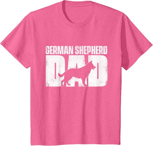 Vista 38 de Camiseta de pastor alemán para el día del padre del dueño de perros caninos, Negro