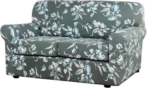 Vista 11 de H.VERSAILTEX Fundas de sofá superelásticas de 2 piezas para fundas de sillón, fundas de silla de sala de estar, con estilo moderno suave y grueso