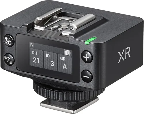 Vista 3 de Godox XR Receptor flash inalámbrico para Nikon para cámara Canon, disparador TTL HSS de 2.4G con batería de litio incorporada, receptor de flash
