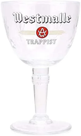 Vista 4 de Westmalle Vaso de cerveza Trappist Bélgica