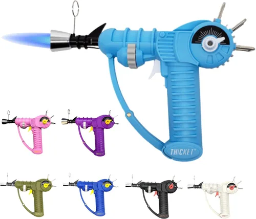 Vista 11 de Encendedor de Antorcha Raygun de THiCket, con Llama Ajustable y Bloqueo de Seguridad (Negro)
