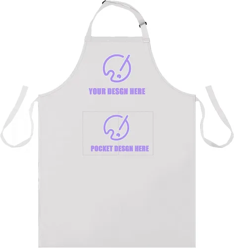 Vista 13 de BeautyWill Delantal personalizado personalizado para hombres y mujeres, delantales de cocina personalizados con bolsillos, nombre, texto, logotipo
