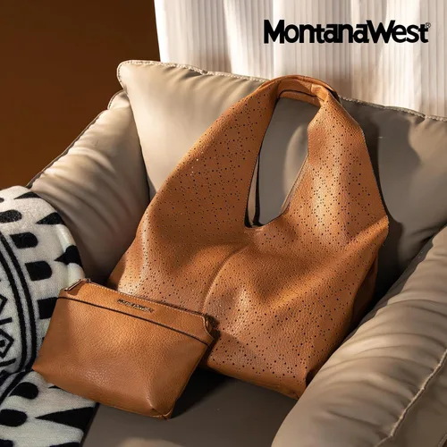 Vista 2 de Montana West Bolsos Hobo para mujer Bolsos de hombro holgados y bolsos