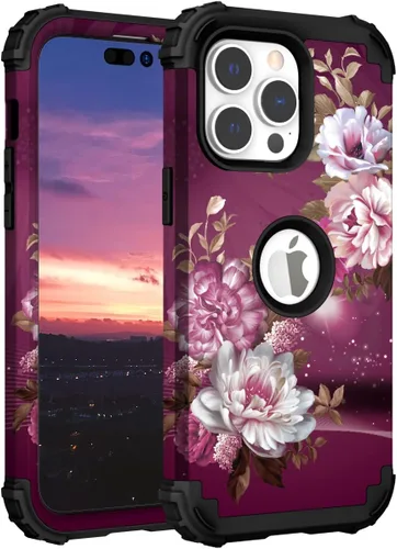 Vista 103 de Hocase Funda para iPhone SE 2022/2020, resistente a prueba de golpes, de plástico duro+goma de silicona, funda protectora híbrida para iPhone SE