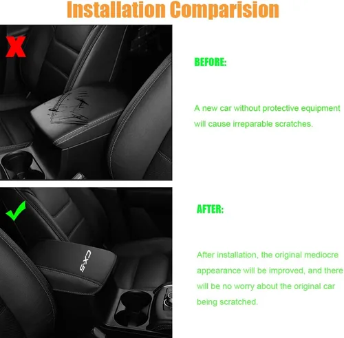 Vista 7 de Cubierta para Reposabrazos de Coche Impermeable Cubiertas de Almohadilla de Consola Central Resistente a Rayones Protección Completa Protector