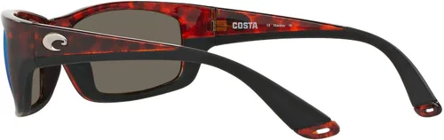 Vista 5 de Costa Del Mar Gafas de sol rectangulares Jose para hombre, Marco negroámbar 580p
