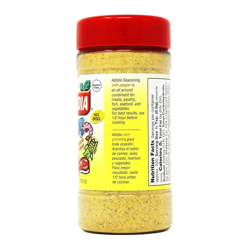 Vista 2 de Badia Adobo con pimienta, 7 onzas – Ahumado, picante y salado para carnes, pollo, mariscos y verduras