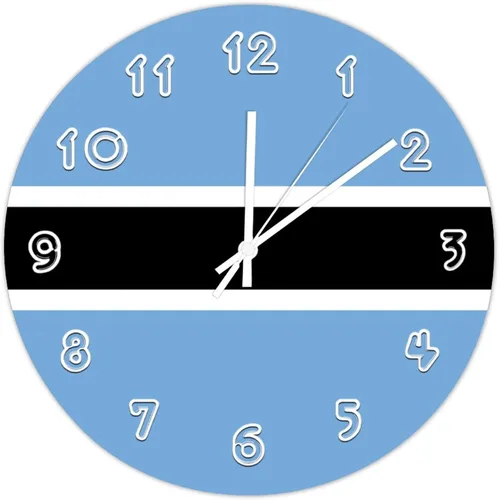 Vista 8 de Reloj de pared de Eritrea – Reloj de pared con bandera de Eritrea para dormitorio, sala de estar, oficina en casa, escuela, decoración artística