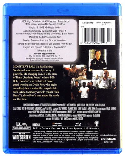 Vista 2 de Monster's Ball Blu-ray