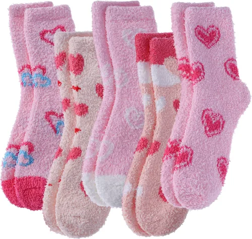 Vista 13 de Calcetines mullidos para mujer, esponjosos, cálidos, tipo pantufla de invierno, de microfibra, suaves, para dormir en casa 1 par Blanco