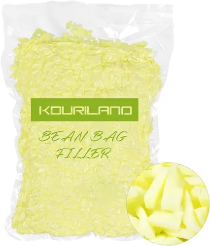 Vista 13 de Relleno de puf de 5 libras, relleno de espuma viscoelástica triturada, relleno de puf, relleno de puf para sofá, animales de peluche, cama de perro