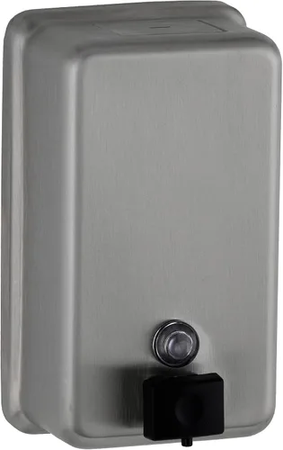 Vista 10 de Bobrick 4112 despachador para jabón, para montura sobre superficies ConturaSeries, de 40 onzas, acero inoxidable satinado