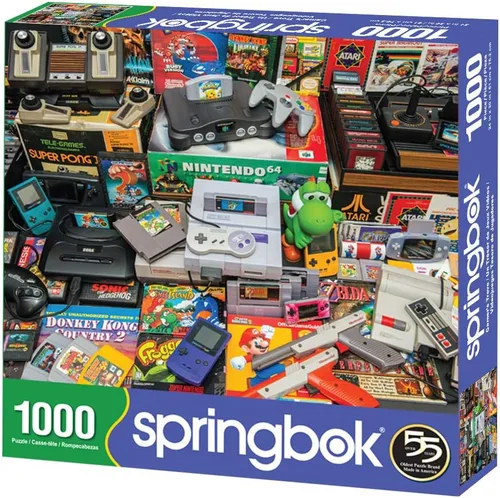 Vista 3 de Rompecabezas de 1000 piezas Springbok Gamer's Trove, Multi