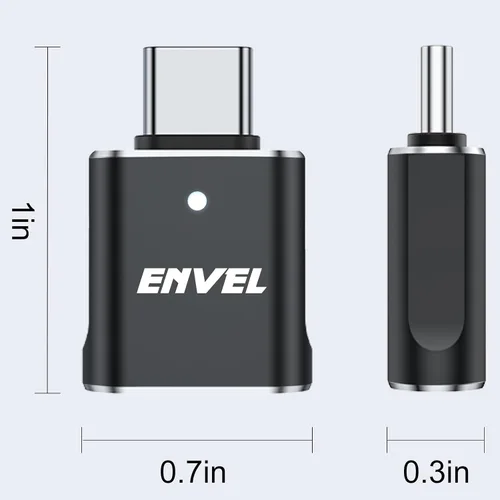 Vista 7 de ENVEL Adaptador USB a USB C, paquete de 2 unidades USB3 de transferencia de datos de alta velocidad de 10 Gbps, convertidor OTG Thunderbolt3 4