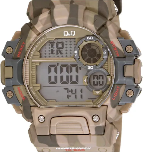 Vista 3 de Q&Q Reloj deportivo con cronógrafo digital grande para hombre, 5 alarmas