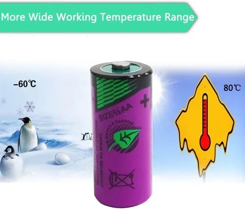 Vista 4 de Tadiran Tl-5955 2/3AA 3.6V 1650mAh batería de litio de repuesto para Tadiran TL-2155, TL-4955, TL-5155, TL-5955, SL-361, Xeno XL-055F, ER14335