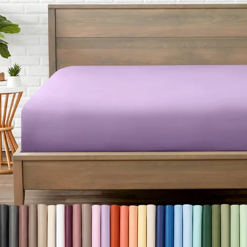 Vista 37 de Bare Home - Sábana bajera de microfibra 1800 muy suave y duradera, para colchones altos tamaño individual, color blanco Deep Pockets 6 to 15