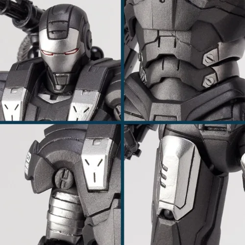 Vista 3 de Kaiyodo Iron Man Revoltech SciFi Figura de acción Super Poseable #031 War Machine