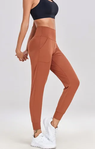 Vista 44 de Oalka - Pantalones deportivos para mujer, con cintura alta y bolsillos, para hacer deporte, yoga y entrenar