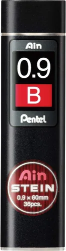 Vista 3 de Pentel Ain Stein - Lápiz mecánico, 0.035 in, 2B, 36 minas (C279-2B)