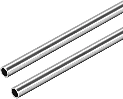 Vista 10 de uxcell Tubo redondo de acero inoxidable 304 0.118 in OD 0.008 in espesor de pared 9.843 in de longitud Tubo recto sin costura 2 piezas