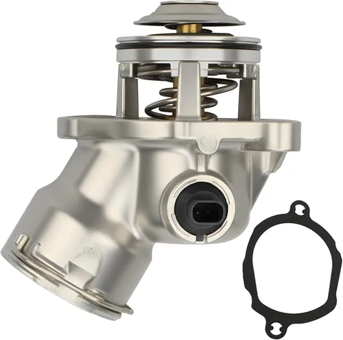 Vista 16 de Ensamble de carcasa de termostato IRONTEK con sensor 2L2Z8592AA para Ford Explorer 2002-2010, Explorer Sport Trac 2007-2010, para Mercury