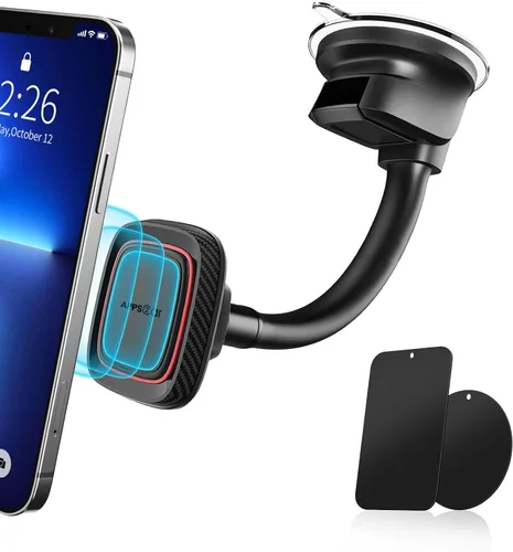 Vista 9 de APPS2Car Soporte magnético para teléfono de coche, compatible con MagSafe, soporte magnético para teléfono para iPhone 17, 16, 15, 14, 13, serie