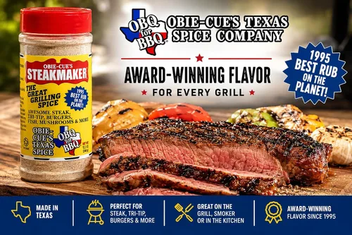 Vista 4 de Obie-Cue's Steakmaker - The Great Grilling Spice (12.2 oz)