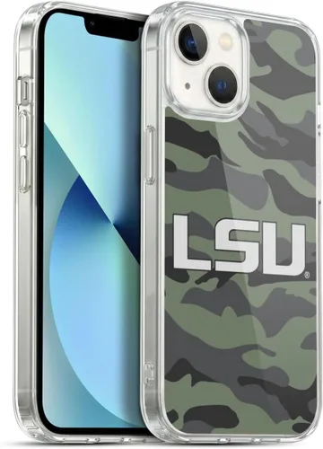Vista 36 de Head Case Designs Funda de gel suave con licencia oficial de la Universidad Estatal de Louisiana LSU Camou compatible con Apple iPhone 7 Plus/iPhone